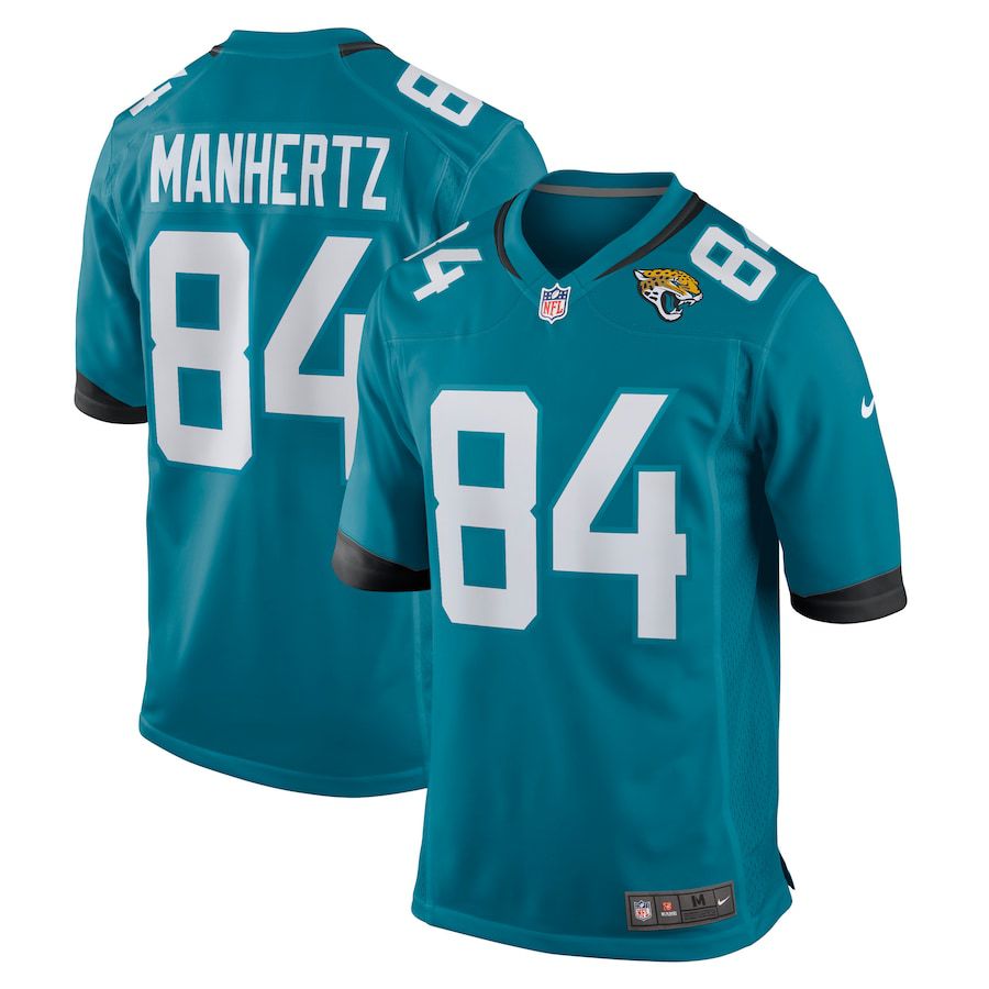 Men Jacksonville Jaguars #84 Chris Manhertz Nike Green Game NFL Jersey->jacksonville jaguars->NFL Jersey
